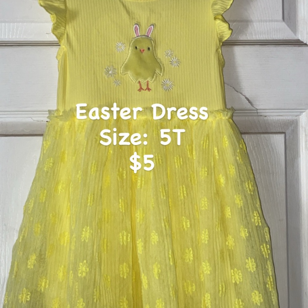 Yellow Easter Chick Dress for Kids